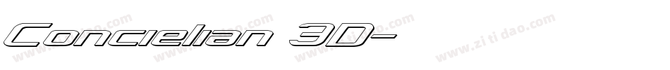 Concielian 3D字体转换